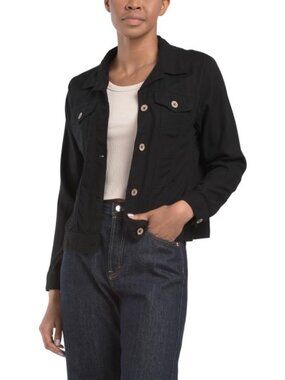 DASH Linen Blend Jean Style Jacket